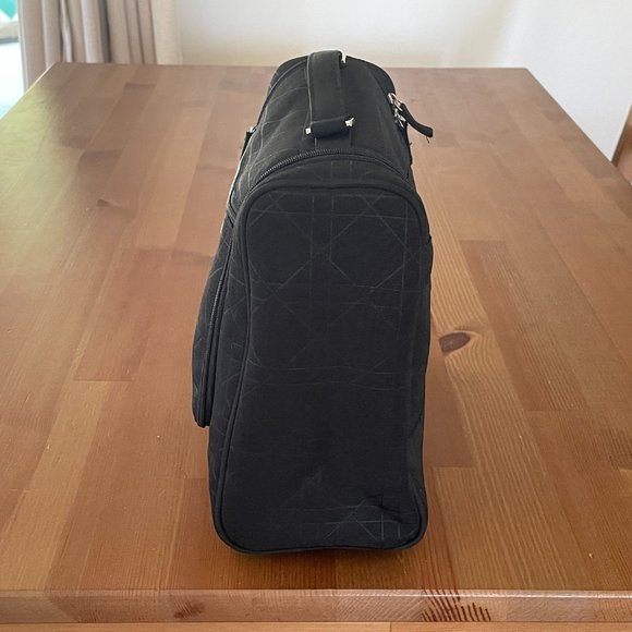 NWOT Christian Dior Black Quilted Cannage Large Cosmetic Bag - Picture 4 of 10